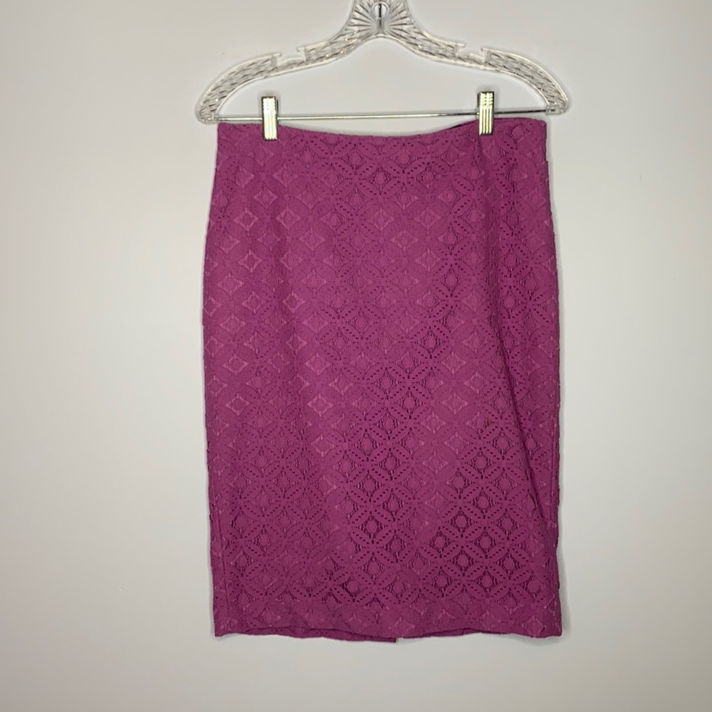 Ann Taylor Purple Lace Skirt